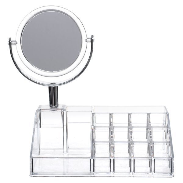 Organizador Com Espelho Duplo Porta Maquiagem Em Acrílico - 3