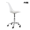 Ver imagem 3 de Cadeira de Escritório Secretária Fox Base Giratória Branca F032