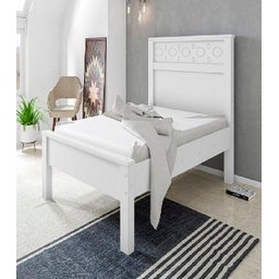 Cama Solteiro Las Vegas Geval Branco 111x98x202 - 2