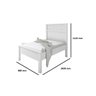 Cama Solteiro Las Vegas Geval Branco 111x98x202 - 3