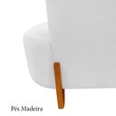 Ver imagem 7 de Namoradeira Sofá Feijão Luna 100cm Orgânica Couro Branco