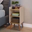 Ver imagem 1 de Mesa de Cabeceira Criado Quarto Escritório Max Retro - Fendi e Hanover