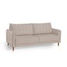 Sofá Living Biagio Veludo 1,70m com Pés Madeira Sala Luxo:bege - Pr 185 - 5