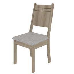 Mesa Retangular com 4 Cadeiras Castanho/off White Indekes New Charm 80x110x76 - 3