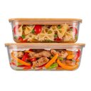 Ver mais imagens de Potes Herméticos Refratários com Tampa de Bambu