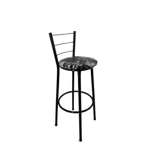 Banqueta Alta Preta Cozinha Gourmet Americana - Cerveja