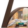 Espelho Decorativo Adnet Redondo 60cm com Alça Cafe - 3