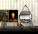 Ver imagem 4 de Espelho Decorativo Adnet Redondo 60cm com Alça Cafe