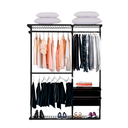 Ver imagem 1 de Closet Aramado - Linear Clr221 com Gaveta - 1,60m - Preto