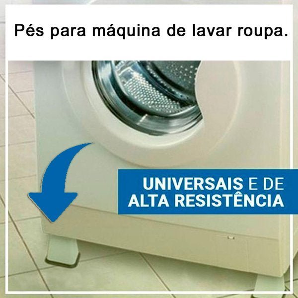 Pés Para Máquina De Lavar Roupas Universal 4 Peças Engedom - 3