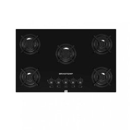 Conjunto de Cooktop 5 Bocas à Gás e Forno à Gás de Embutir 78L Brastemp 220V - 9 Conjunto de Cooktop 5 Bocas à Gás e Forno à Gás de Embutir 78L Brastemp 220V - 9