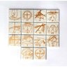 Via Sacra Metalizada - Cláudio Pastro 14 peças 5cm x 5cm - 1
