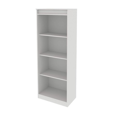 Armário Estante para Escritório com 4 Prateleiras Me4150 Branco Tecnomobili