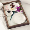 Ver imagem 2 de Prato Raso de Jantar Grande em Porcelana Blanc Rosas 28cm - Wp Connect Prato Raso 28cm