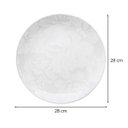 Ver imagem 4 de Prato Raso de Jantar Grande em Porcelana Blanc Rosas 28cm - Wp Connect Prato Raso 28cm