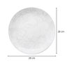 Prato Raso de Jantar Grande em Porcelana Blanc Rosas 28cm - Wp Connect Prato Raso 28cm - 4
