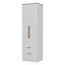 Ver imagem 2 de Guarda Roupa Solteiro 2 Portas Milan Carraro Branco