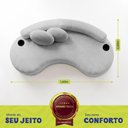 Ver imagem 3 de Sofá Veda 1,88m Xpand Tech Tecido Bouclê Cinza Claro Cama Inbox