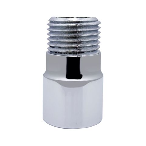 Extensor Aumento Prolongador Curto 4cm Cromado para Torneira e Chuveiro Rosca 1/2"