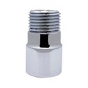 Ver imagem 1 de Extensor Aumento Prolongador Curto 4cm Cromado para Torneira e Chuveiro Rosca 1/2"