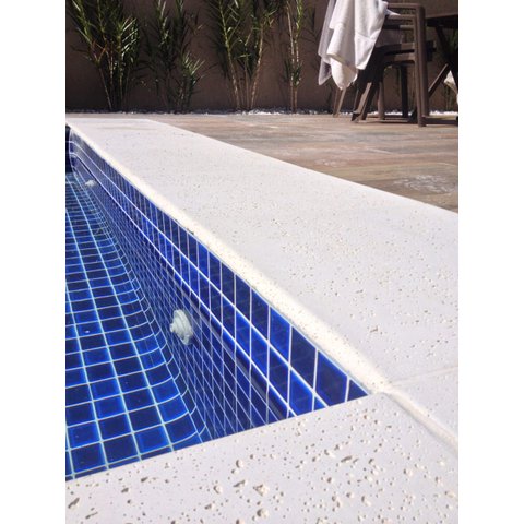 Borda Atérmica Piscina 50x25x2cm Maresias Champagne Areia de Quartzo Ind. Cimentícia