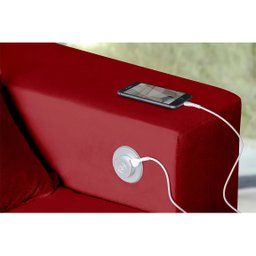 Sofá 4 Lugares Smart Vermelho Retrátil, Reclinável 2,62 Metros Tecnologia Carregamento 3 portas USB - 3