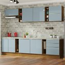 Ver imagem 1 de Armário de Cozinha Completa 300cm Rustic/Cinza Lux da Sabrina Madesa