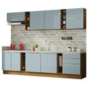 Ver imagem 3 de Armário de Cozinha Completa 300cm Rustic/Cinza Lux da Sabrina Madesa