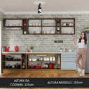 Ver imagem 6 de Armário de Cozinha Completa 300cm Rustic/Cinza Lux da Sabrina Madesa