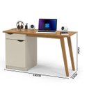 Ver imagem 4 de Escrivaninha Prism Off White/Cumaru - Patrimar