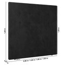 Ver imagem 5 de Cabeceira Cama Box Solteiro Luana 90cm Veludo Preto