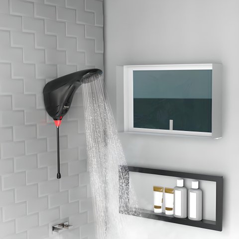 Chuveiro Eletrônico Sublime Preto 220v 7500w - Zagonel:preto