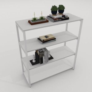 Estante para Escritório Marelli Frame Branca 100x40cm