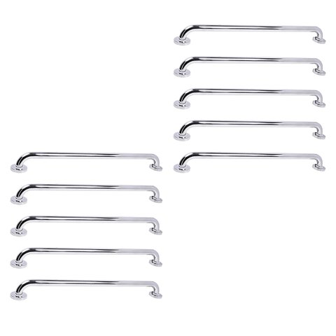 Barra de Apoio 70cm Inox Kit 10 Unidades Idoso Deficiente Gestante Criança Casa Banheiro Box Seguran