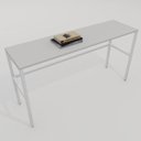 Ver imagem 1 de Mesa para Escritório Marelli Frame Branca 140x40cm