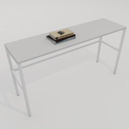 Mesa para Escritório Marelli Frame Branca 140x40cm - 1