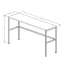 Ver imagem 3 de Mesa para Escritório Marelli Frame Carvalho 120x40cm