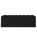 Ver mais imagens de Kit Cabeceira Cama Box Casal King 195cm com Calçadeira Baú Dália W01 Suede Preto - Lyam