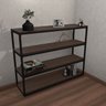 Estante para Escritório Marelli Frame Preta 140x40cm - 2