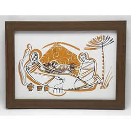 Quadro Natal do Senhor 28,5cm x 20cm - Cláudio Pastro - 4