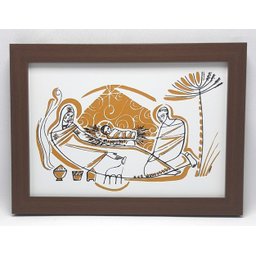 Quadro Natal do Senhor 28,5cm x 20cm - Cláudio Pastro - 1