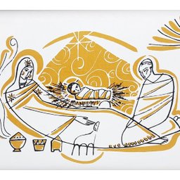 Quadro Natal do Senhor 28,5cm x 20cm - Cláudio Pastro - 2