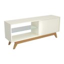 Ver imagem 4 de Rack 1 Porta de Correr 1 Prateleira Vidro Retrô Dalla Costa