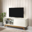 Ver imagem 1 de Rack 1 Porta de Correr 1 Prateleira Vidro Retrô Dalla Costa