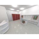 Ver imagem 4 de Estante Em MDF Com Painel Canaletado 2 Prateleiras Modelo Light Mista 90x180x32 cm Comac