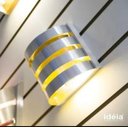 Ver imagem 3 de Kit 2 Arandelas Alumínio 3 Frisos Foco Interna Muro Parede