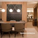 Ver imagem 3 de Pendente Cúpula 3 Globo Vidro Leitoso Cora