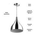 Ver imagem 2 de Kit 2 Pendente Bala Meia Gota 35cm