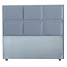 Cabeceira Ana Cama Box Painel Casal 90 Suede Cinza - 2