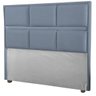 Cabeceira Ana Cama Box Painel Casal 90 Suede Cinza - 1